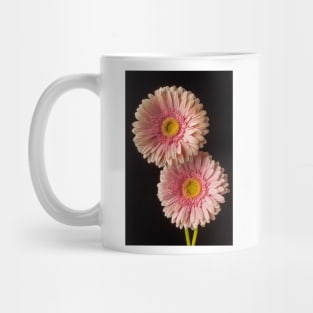 Two Dew Covered Pink Gerbera Daises Mug